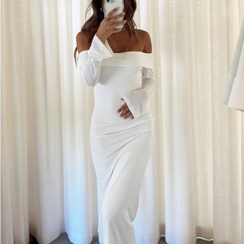 Princess Polly White Maxi Dress